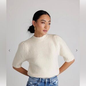 Bohme Cream Cowl Neck Sweater